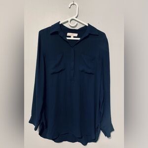 Dark Navy Blue Blouse